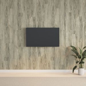 vidaXL Wall Panels Wood Look Grey PVC 2,06 m&sup2;