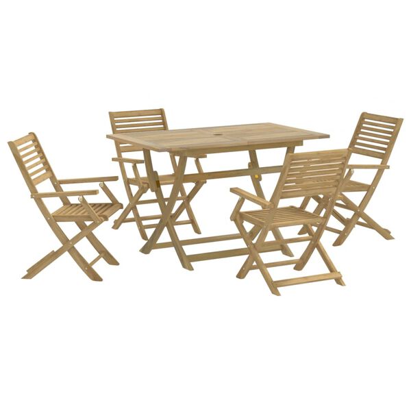 vidaXL 7 Piece Garden Dining Set Solid Wood Acacia