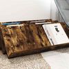 vidaXL Magazine Rack Smoked Oak 90 x 53 x 28.5 cm Engineered Wood