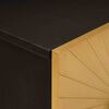 vidaXL Bedside Cabinet with Drawer Black and Gold 40 x 33.5 x 46 cm