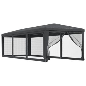 vidaXL Party Tent | Anthracite | HDPE (high-density polyethylene) | Large
