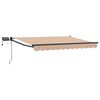 vidaXL Manual Retractable Awning with LEDs 3 x 2.5 m