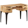 vidaXL Desk 110x50x76 cm Solid Mango Wood