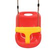 vidaXL Baby Swings 2 pcs with Safety Belt PP Red