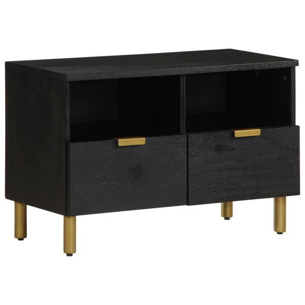 vidaXL TV Cabinet Black 70x33x46 cm Engineered Wood
