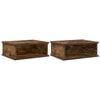 vidaXL Bedside Table 2 pcs Smoked Oak 40 x 31 x 15 cm Engineered Wood