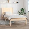 vidaXL Bed Frame without Mattress 75x190 cm Small Single Solid Wood