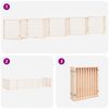 vidaXL Dog Gate with Door Foldable 10 Panels 800 cm Poplar Wood
