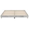 vidaXL Bed Frame without Mattress Concrete Grey 120x200 cm