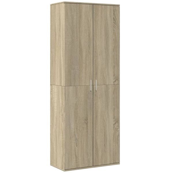 vidaXL Highboard Sonoma Oak 70x35x180 cm Engineered Wood