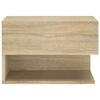 vidaXL Wall-mounted Bedside Cabinet Sonoma Oak