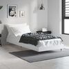 vidaXL Bed Frame without Mattress White 75x190 cm Small Single Engineered Wood