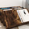 vidaXL Magazine Rack Smoked Oak 65 x 53 x 28.5 cm Engineered Wood