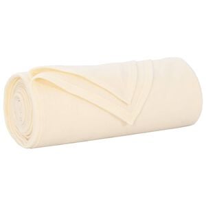 vidaXL Throw Blanket Cream 210 x 140 cm 0.41 kg Fleece