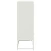 vidaXL Highboard White 68.5x39x111.5 cm Steel