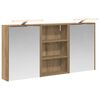 vidaXL Bathroom Cabinet Set 3 pcs 126 x 16 x 62.5 cm Engineered wood