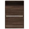 vidaXL Shoe Cabinet with 2 Flip-Drawers Brown Oak 80x34x116 cm