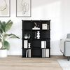 vidaXL Storage Cube Organiser with 12 Cubes Black PP