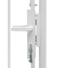 vidaXL Garden Gate Woerden Steel 1x1.25 m White