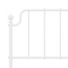 vidaXL Metal Bed Frame without Mattress with Footboard&nbsp;White 140x190cm