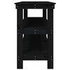 vidaXL Work Bench Black 181x50x80 cm Solid Wood Pine