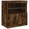vidaXL Sideboard with LED Lights Smoked Oak 60x37x67 cm