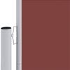 vidaXL Retractable Side Awning Brown 180x1200 cm