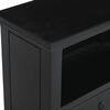 vidaXL Bedside Cabinet Black 60x30x75 cm Solid Wood Mahogany