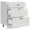 vidaXL Kitchen Base Cabinet "Porto" High Gloss White Engineered Wood