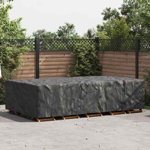 vidaXL Outdoor Furniture Cover Black 305 x 190 x 85 cm 600D