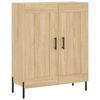 vidaXL Highboard Sonoma Oak 69.5x34x180 cm Engineered Wood