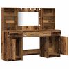 vidaXL Dressing Table Set with Drawer 3 pcs Old Wood Engineered Wood