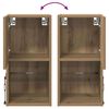 vidaXL Wall-mounted TV Cabinets 2 pcs Artisan Oak 30.5 x 30 x 60 cm