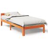 vidaXL Bed Frame without Mattress Wax Brown 80x200 cm Solid Wood Pine