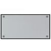 vidaXL Wall-mounted Magnetic Board Black 100x50 cm Tempered Glass