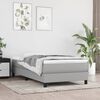vidaXL Box Spring Bed Frame Light Grey Single Fabric (UK/IE/FI/NO only)