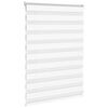 vidaXL Zebra Blind White 110x100 cm Fabric Width 105.9 cm Polyester