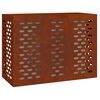vidaXL Air Conditioner Cover Rusty 110 x 50 x 80 cm Weathering Steel