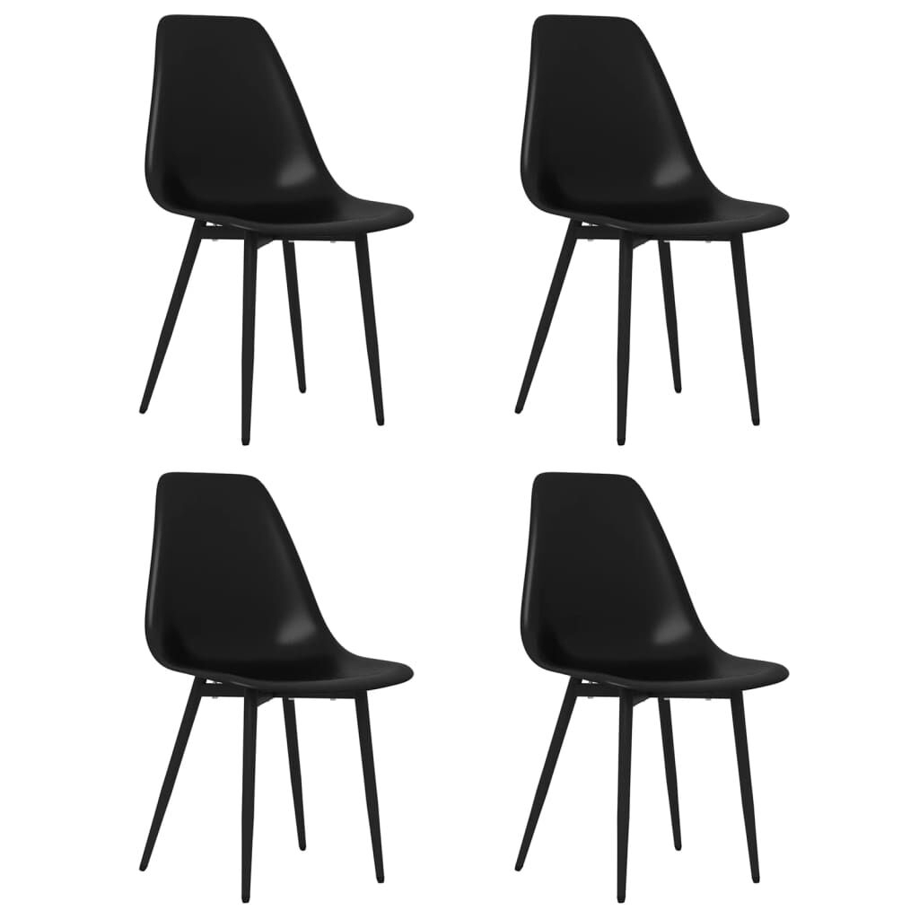 Minimalist black sales dining chairs
