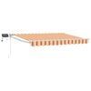 vidaXL Manual Retractable Awning with LEDs Multicolour 3 x 2 m