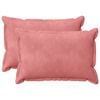 vidaXL Throw Pillow 2 pcs HOUTEN Pink 50 x 80 cm Velvet