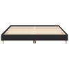 vidaXL Bed Frame No Mattress Black 200x200 cm Engineered Wood