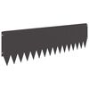 vidaXL Lawn Edging 10 pcs 103 x 30 cm Steel Black