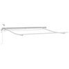 vidaXL Automatic Retractable Awning with LED Anthracite&White 300x250 cm