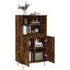 vidaXL Highboard Smoked Oak 60x36x110 cm Engineered Wood