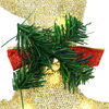 vidaXL LED Reindeers 4 pcs Gold Fabric