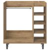 vidaXL Golf Cabinet with Wheel Plain Artisan Oak 90 x 45 x 98 cm