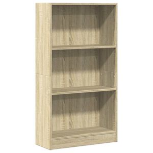 vidaXL Bookcase Sonoma Oak 60x24x109 cm Engineered Wood