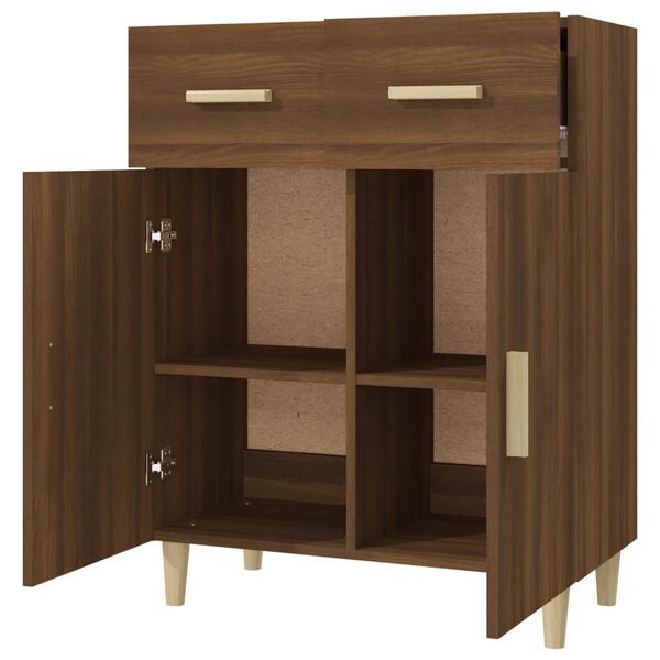 vidaXL Sideboard Brown Oak 69.5x34x90 cm Engineered Wood