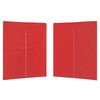 vidaXL Party Tent Sidewall 2 pcs Red 200 x 195 cm PE and Steel